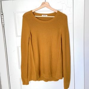 Madewell mustard colored sweater